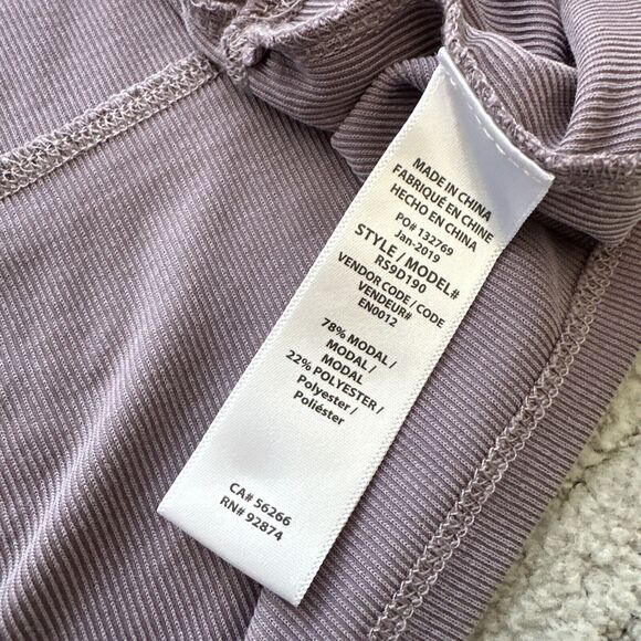 Splendid Dress Size X-Small XS Purple Ribbed Jersey Midi Sleeveless Solid - Picture 11 of 11